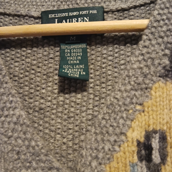 Lauren Ralph Lauren Multicolor Patchwork Knit Vest - Picture 5 of 6